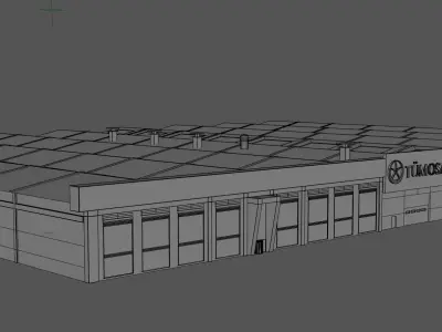Tumosan Factory Building 3D model