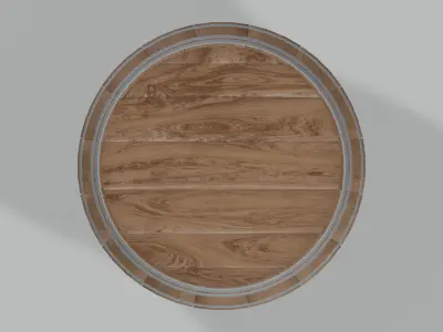 Medium Toasted Bourbon Rundlet Barrel 3D model