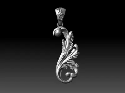 ornamental pendant 3D print model