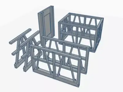HOn30 QLD 6t Sugar Cane Bins 3D print model