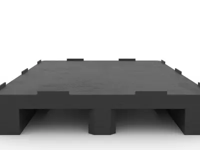 Plastic EUR-size pallet 3D model