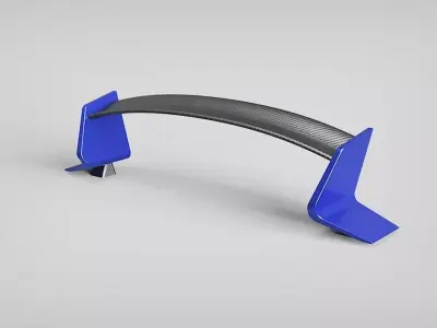 Spoiler combo sedan rear 3D model