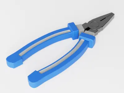Combination Plier Low-poly 3D model