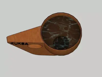 KUKSA wooden pipe 3D model
