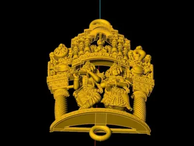  krishna radha Mogappu 3D print model