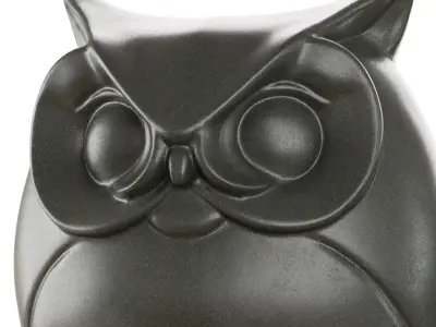 Stone figurine of an owl 3D model