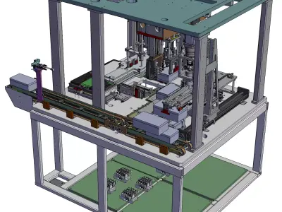 Semi-automatic packaging machine 3D model