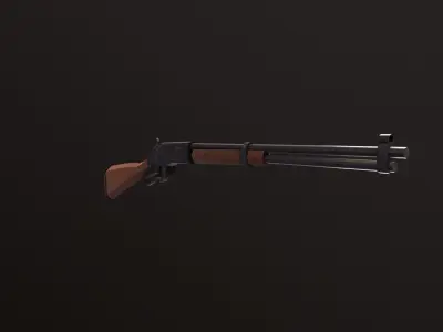LWP-1 gun Low-poly 3D model