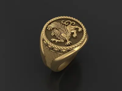 The Griffin Ring 3D print model