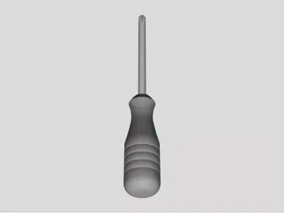 Screwdriver - Geometry Only No Textures No Materials 3D model