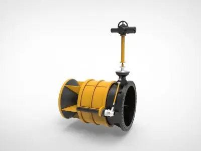cone valve marine system 3D model