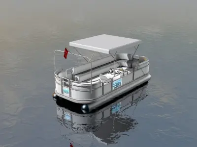 River Ferryboat 3D model