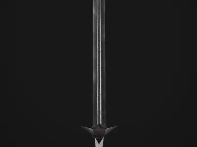 Dragon Slayers Two-Handed Sword Low-poly 3D model