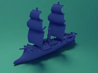 CSS Stonewall 1864 3D print model