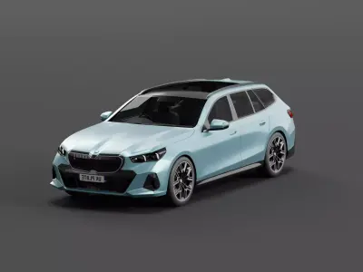 Bmw I5 Touring 2024 Free 3D model