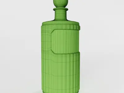 Antique Victorian Apothecary Bottle 04 3D model