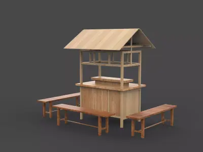 Food Carts 03 3D model