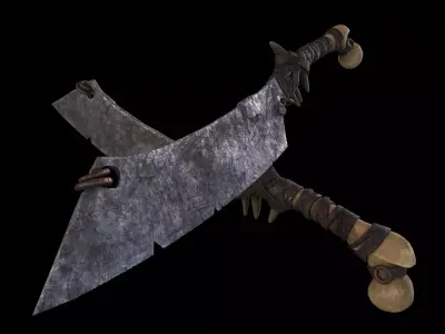Goblin Cleaver Low-poly 3D model
