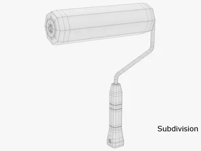 Roller Brush 3D model