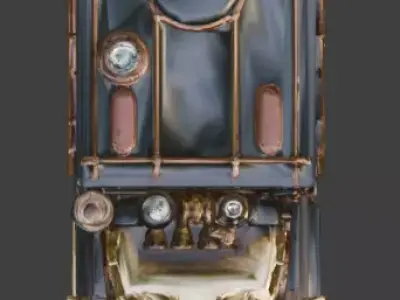 Steampunk Military Supply Truck 3D Model Low-poly 3D model by Choco-Bear