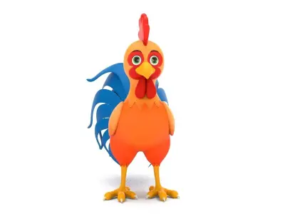 Rooster 3D model order