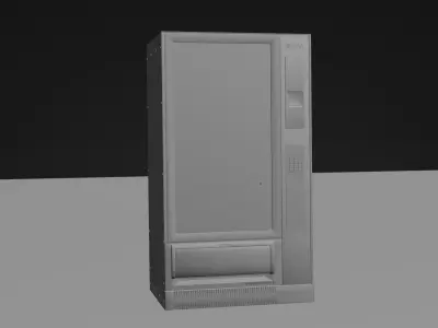 Game Ready LowPoly Vending Machine Low-poly 3D model