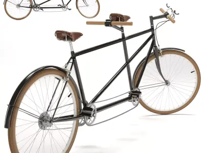Tandem Bicycle 3D model by Di06