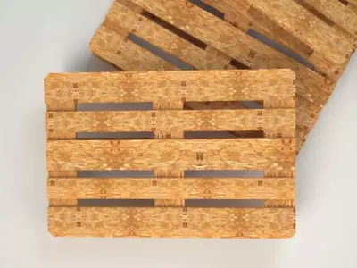 Wooden pallet 3D model textured  3d Max low poly Low-poly 3D model