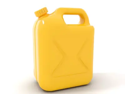 Yellow Fuel Canister model pack Low-poly 3D model