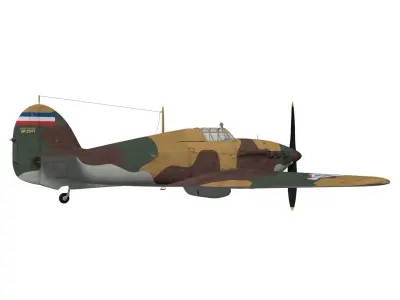 Hawker Hurricane MK1a 3D model purchase