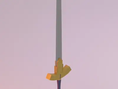 Excalibur Sword 3D model buy