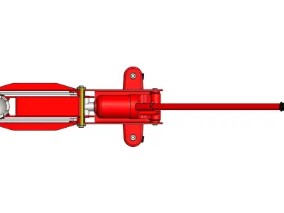 Hydraulic Car Jack 3D model
