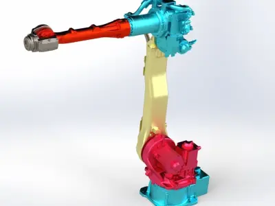 welding robot 3D model buy