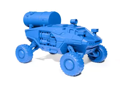 Lunar exploration vehicle 3D print model