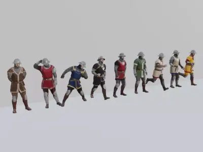 Medieval Soldier Pack 3D model