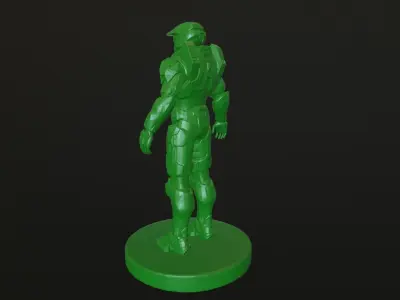 HALO MASTER CHIEF SCULPTURE 3D model