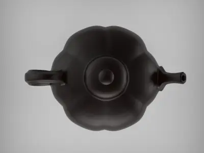 Chinese Classic  Purple Sand Clay Teapot 2  with PBR materials 3D model