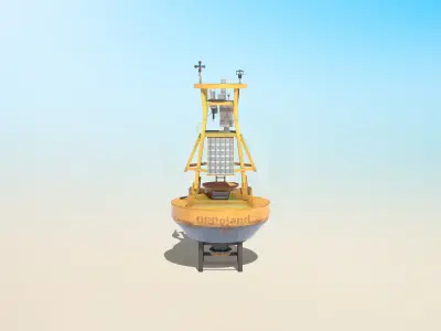 6 High-quality PBR Ocean Buoys  3D Model Pack