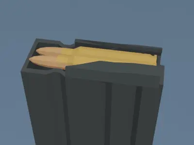 LOW POLY M4A1 Free low-poly 3D model