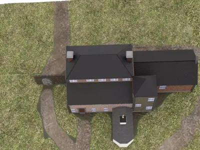 The Chateau at Hougoumont  battle of waterloo 3D model