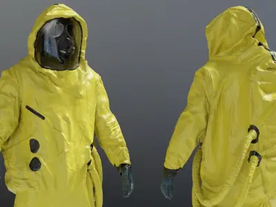HAZMAT SUIT NBC 3D model