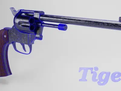 Colt-Revolver tiger revolver 3D model