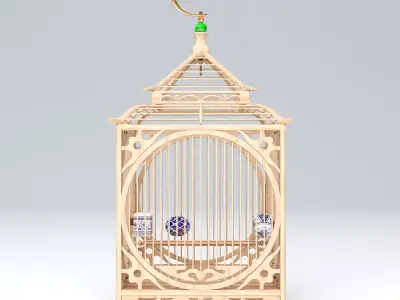 CHINESE BIRD CAGE 01 3D model