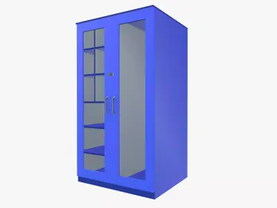 Industrial PPE Rack Low-poly 3D model