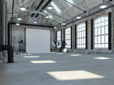Loft Photo Studio 3D model