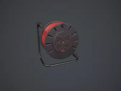 Extension Cable Low-poly 3D model