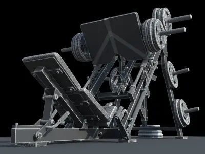 Leg Press Hammer Strength 3D model
