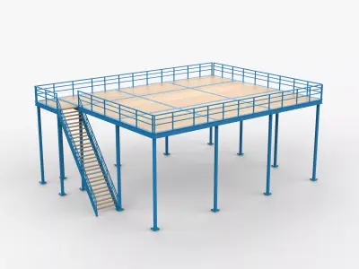 Mezzanine Flooring 02  3D model