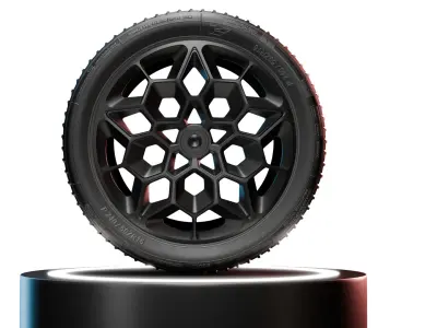 Realistic Wheel 4K PBR Texture High Quality 3D model 3D model