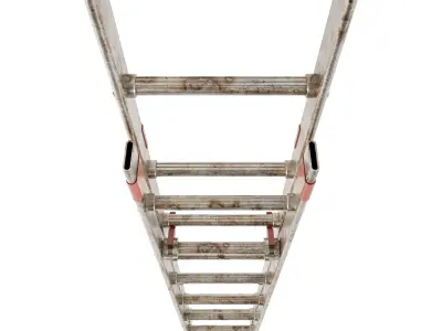 Extendable Work Step Ladder 3D model